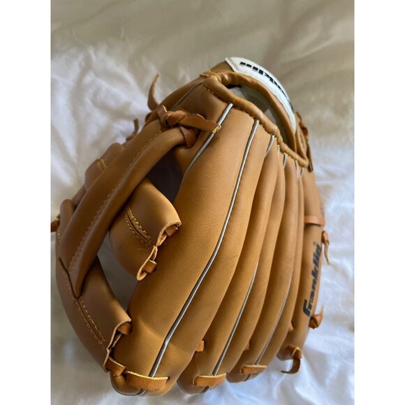 Franklin Field Master Baseball Glove 11.5" Leather Laced Brown Child's - Picture 10 of 10